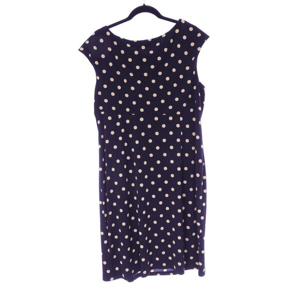Dressbarn Black Tan Polka Dot Sadie Dress Size 24W 3X Plus Size Career Work - Picture 3 of 7